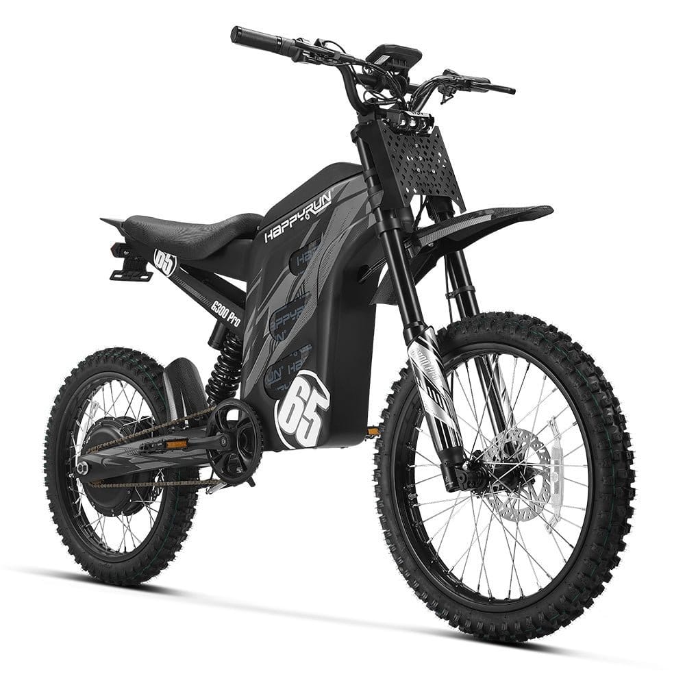 HappyRun G300 Pro Electric Dirt Bike – Black