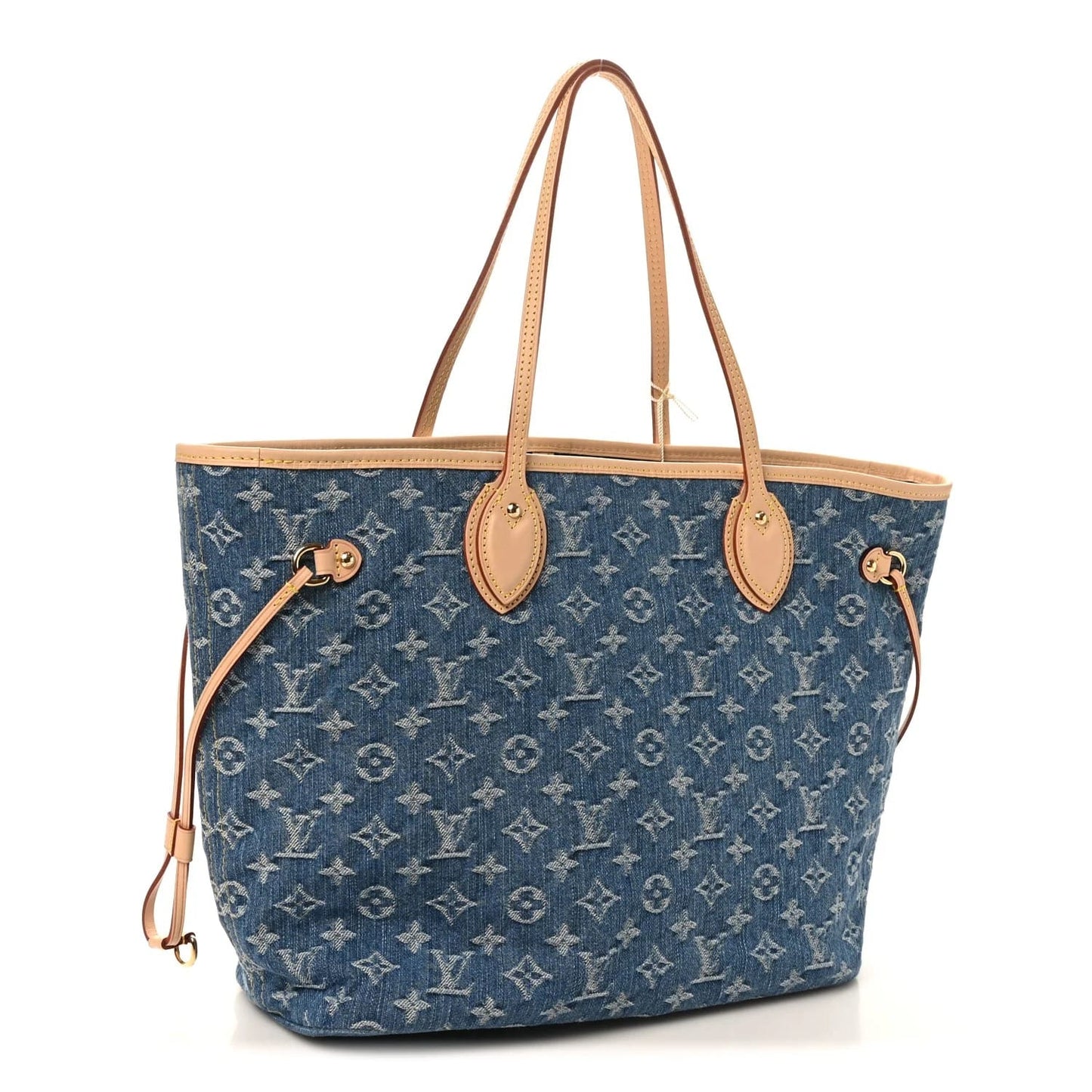 Monogram Denim Neo Neverfull MM Blue