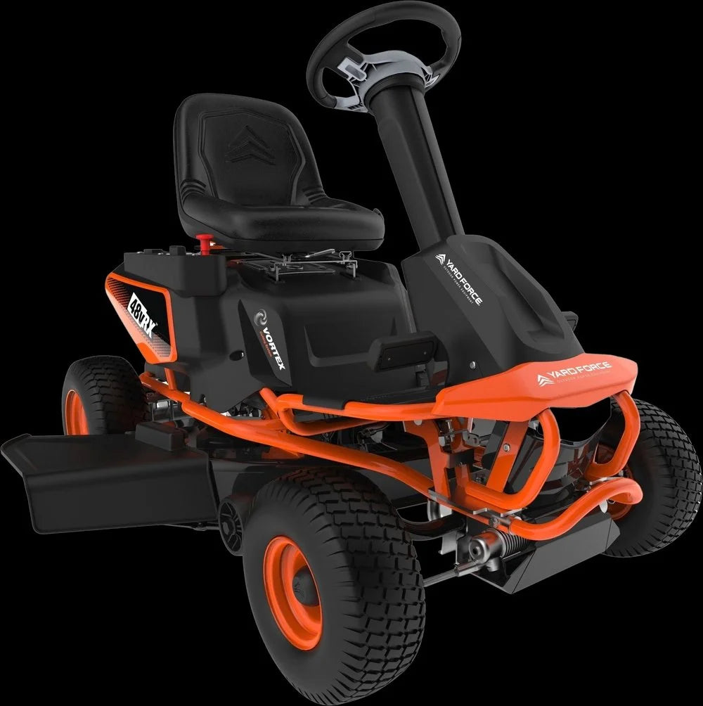 Yard Force 38″ 48V Battery-Powered Riding Lawn Mowers.