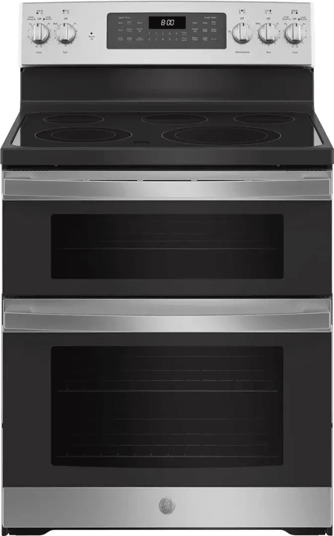 Whirlpool 6.7 Cu. Ft. Electric Double Oven Range with True Convection Cooking – Stainless Steel 1